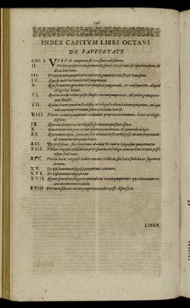 [Liber Octavus. De Paupertate.]