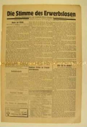 Mitteilungsblatt des Selbsthilfe-Siedler-Bundes der Erwerbslosen E.V.