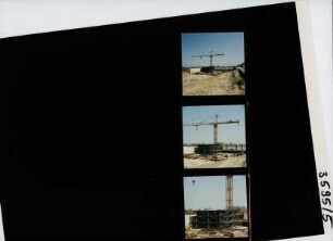 Kanalbrücke über die Weser - Unterbauten - Mittellandkanal, Minden, 1995