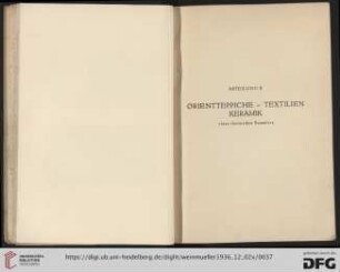 II. Orientteppiche, Textilien, Keramik (Nr. 100-194)