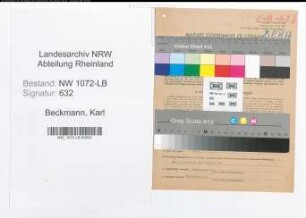 Entnazifizierung Karl Beckmann , geb. 24.09.1898 (Arbeiter)