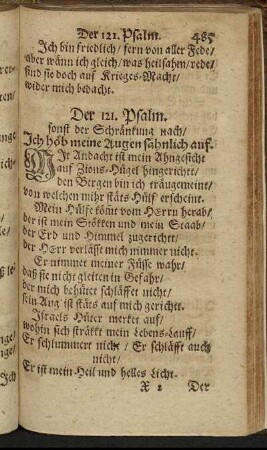 Der 121. Psalm. - Der 130. Psalm.