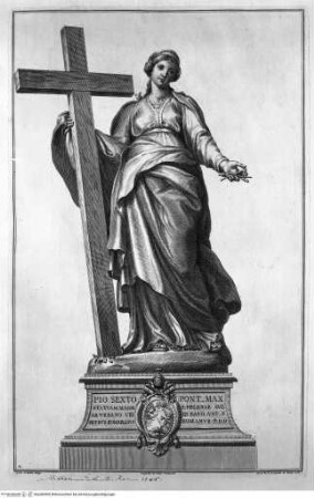 Le statue de' dodici apostoli esistenti nella Basilica Lateranense scolpite da celebri autori, San Pietro in Vaticano, die heilige Helena