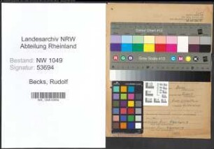 Entnazifizierung Rudolf Becks , geb. 26.10.1914 (Vermessungsinspektor)