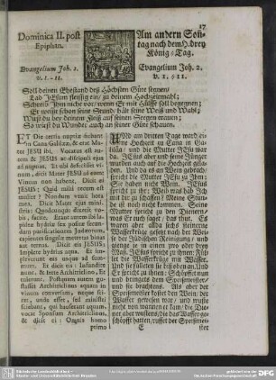 Dominica II. post Epiphan.