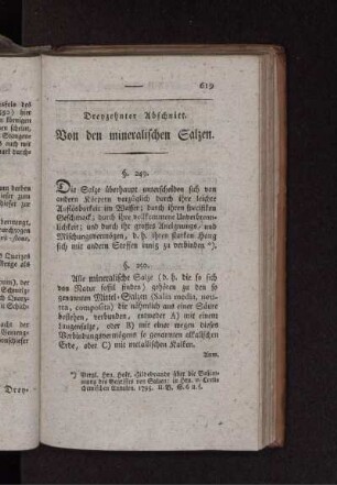 Dreyzehnter Abschnitt. Von den mineralischen Salzen.