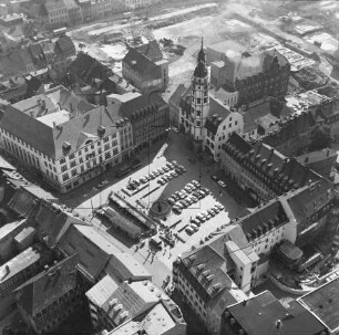 Markt in der Altstadt von Gera : Blickrichtung Südosten