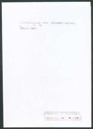 Vereinigung der akademischen Beamten der Stadtgemeinde Mannheims