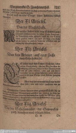 Der XLI. Artickel. Wie die Schichtmeister/ der Gewercken guth/ verwahren unnd erzeigen sollen.