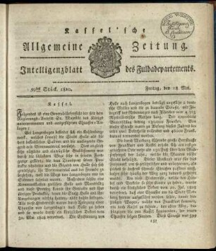 59tes Stueck, Freitag, den 18. Mai 1810