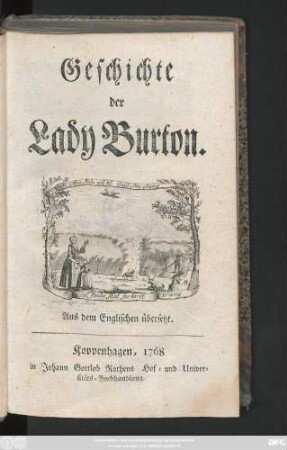 Geschichte der Lady Burton : Aus dem Englischen übersetzt