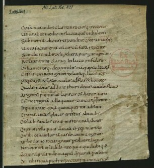 Fragmente einer Aeneis-Hs. des 11. Jhs.
