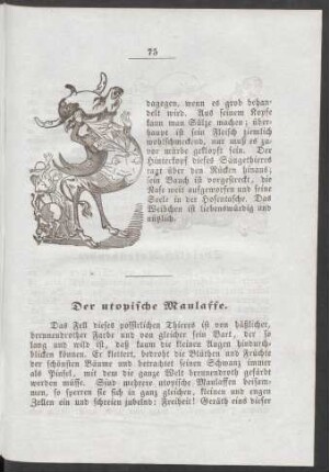 Der utopische Maulaffe.