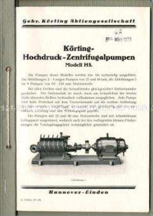 Hochdruck-Zentrifugalpumpen