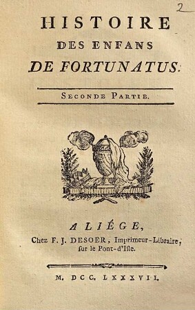 Histoire des enfans de Fortunatus