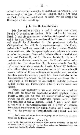 § 4. Die II. Hauptgruppe.