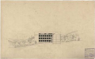 Schneider - Esleben, Paul; Lennestadt - Altenhundem; Gymnasium der Stadt Lennestadt - Wettbewerbsentwurf; Ansicht von Westen