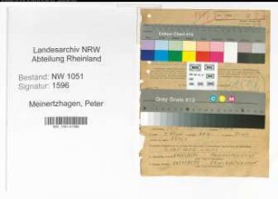 Entnazifizierung Peter Meinertzhagen , geb. 18.05.1878 (Spediteur)