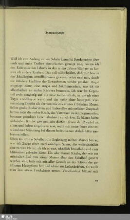 Schulbeginn