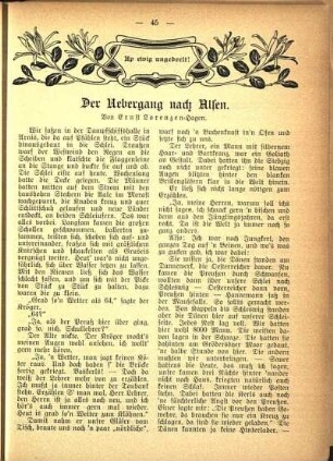 Der Uebergang nach Alsen. Von Ernst Lorenzen-Hagen.