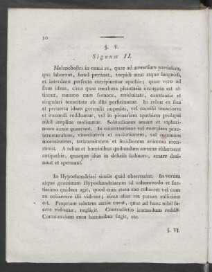 §. V. Signum II.