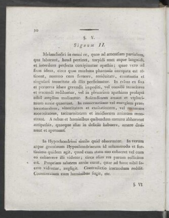§. V. Signum II.