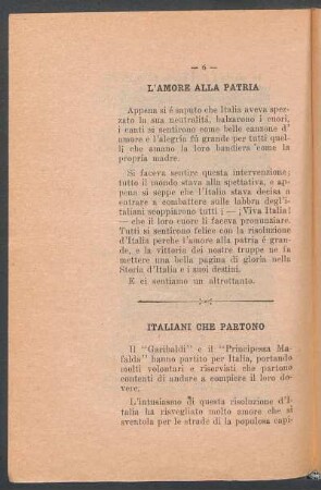 L'amore alla patria