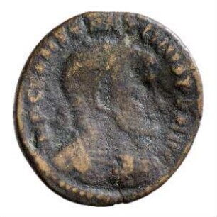 Münze, Follis, Aes 2, 312 - 313 n. Chr.