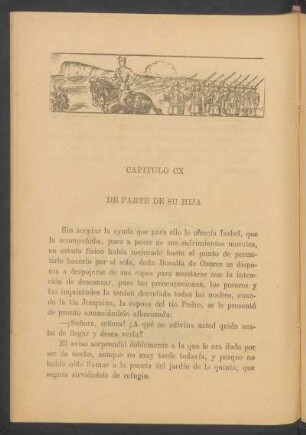 Capítulo CX - De parte de su hija