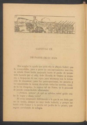 Capítulo CX - De parte de su hija