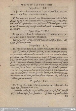 Propositio LIII. In speculis columnaribus intra politis, eosdem errores accidere, qui & in sphaericis accidunt.