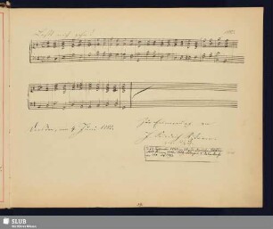 Rissmann, Johann Friedrich; 1883 [Noten- und Texteintrag]