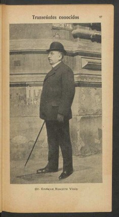 Dr. Enrique Navarro Viola - [Fotografía] : Transeúntes conocidos