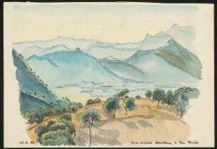 Skizzen: Landschaftsmalerei, San Leucio