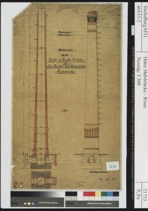 Schornstein für die Licht- und Kraftzentrale