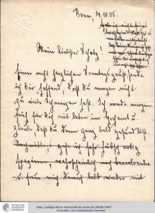 Brief vom 14.10.1905