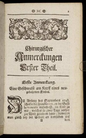Erste Anmerckung. - Funffzehende Anmerckung.