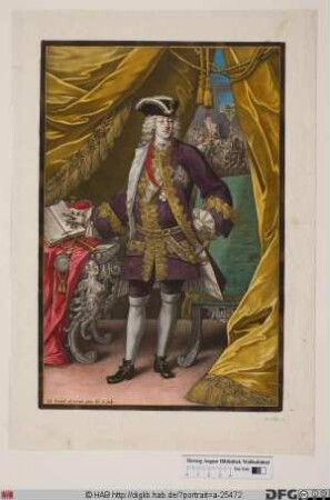 Bildnis Georg Wilhelm, Markgraf von Brandenburg-Bayreuth (reg. 1712-26)