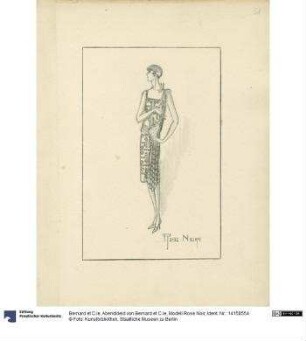 Abendkleid von Bernard et C.ie, Modell Rose Noir