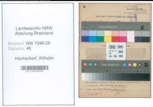 Entnazifizierung Wilhelm Hochscherf , geb. 04.02.1898 (Inspektor)