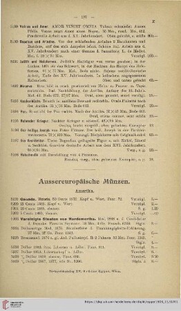 Aussereuropäische Münzen (Nr. 5199 - 5261)