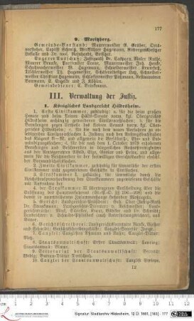 III. Verwaltung der Justiz.