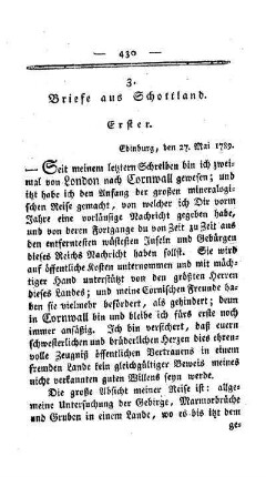 Briefe aus Schottland