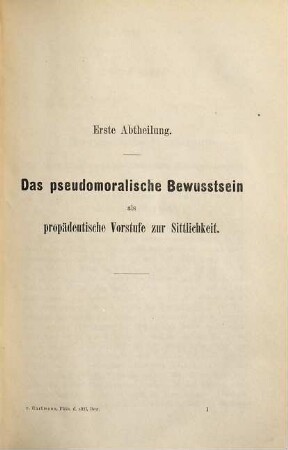 Phänomenologie des sittlichen Bewußtseins : Prolegomena zu jeder künftigen Ethik