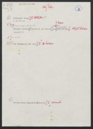 Theodor Fontane, Heinriche von Kleist und Anna Wilder. Zur Grammatik der Zeit