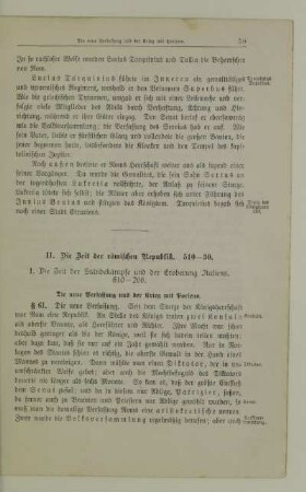 II. Die Zeit der römischen Republik, 510-30
