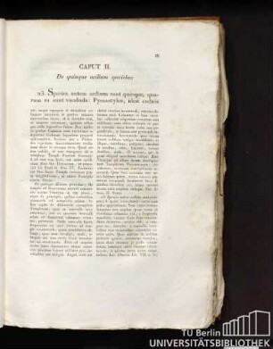 Caput II. De quinque aedium speciebus