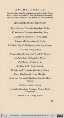 Bucheinbände