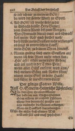 Der gütige Gottes Wille. Auff H. Severin Heinrichs Absterben/