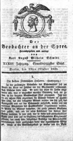 41. Stueck, 13. Oktober 1834